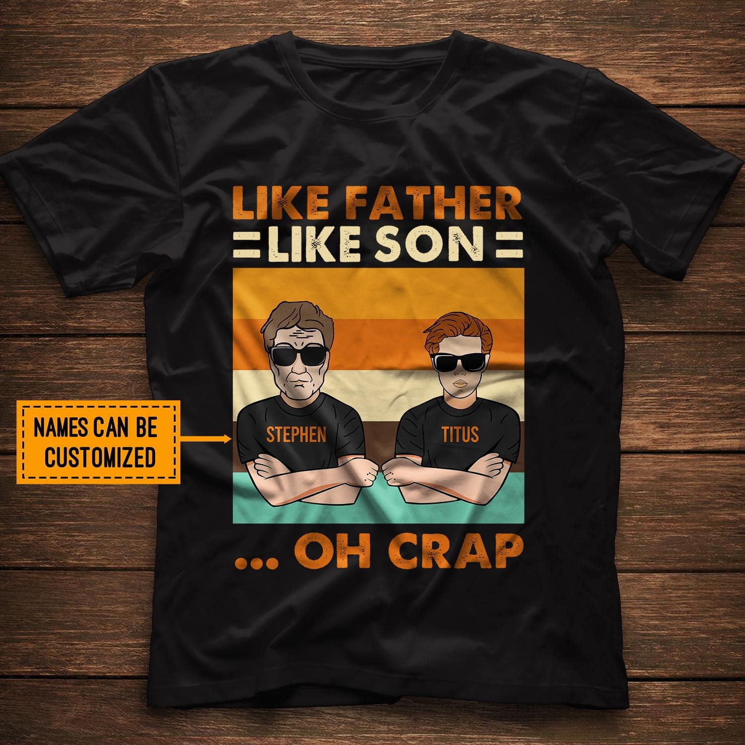 The 20+ Best Gifts for Dad from Son That'll Make Him Indescribable Wonderful Moments - gifts for dad | CubeBik Blog Personalized Like Father Like Son Oh Crap Fathers Day Gifts T-Shirt – V-Neck Tee