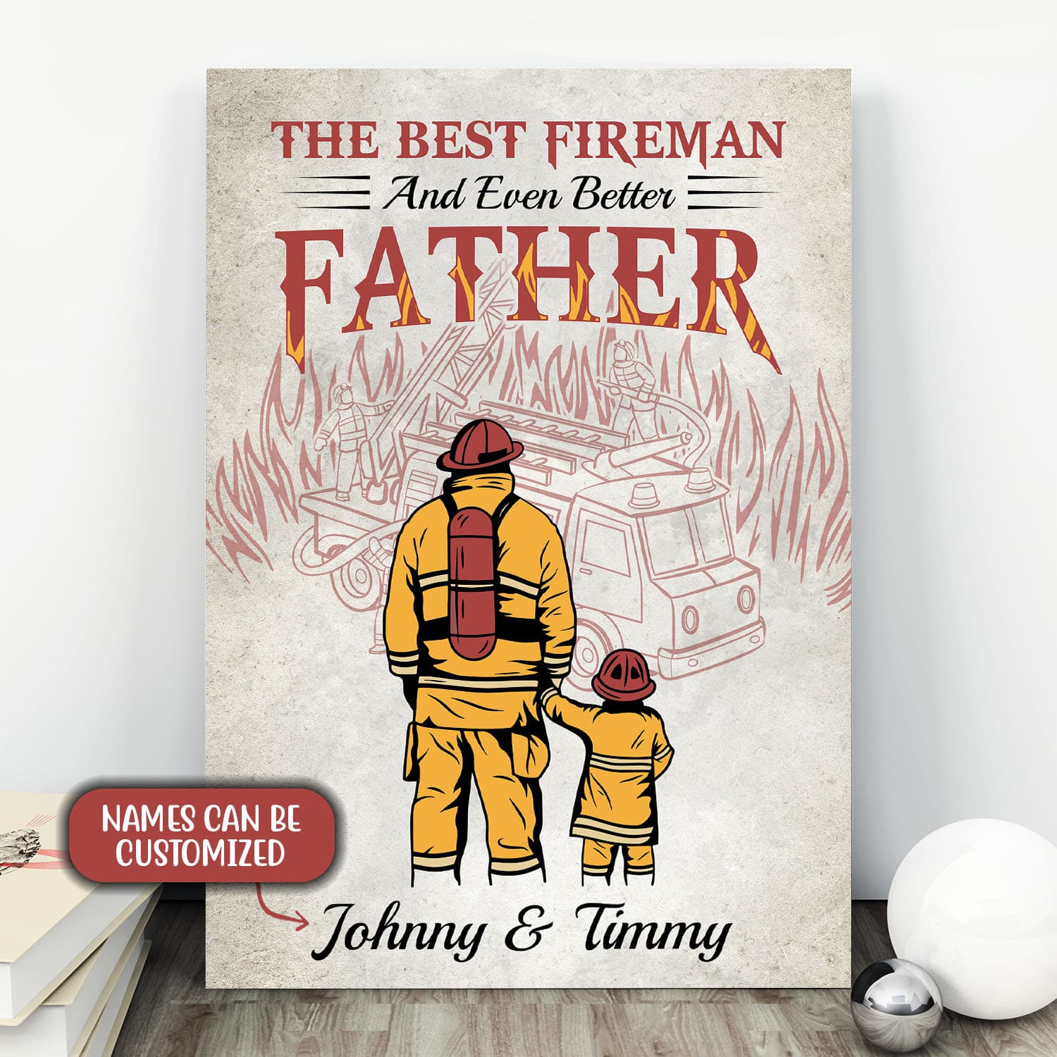 The 20+ Best Gifts for Dad from Son That'll Make Him Indescribable Wonderful Moments - gifts for dad | CubeBik Blog Personalized The Best Fireman And Even Better Father Firefighter Dad Wrapped Framed Canvas Prints – Unframed Poster