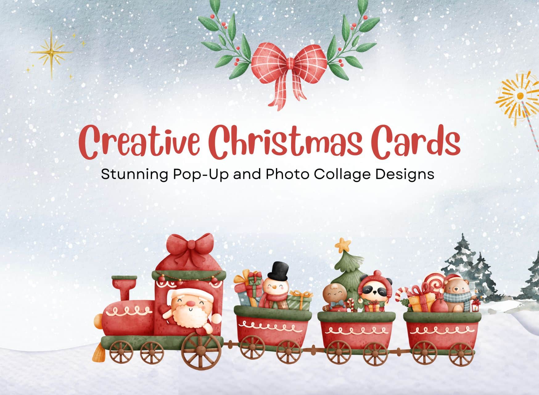 Creative Christmas Cards Stunning Pop-Up And Photo Collage Designs